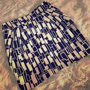 Black and white dressy skirt